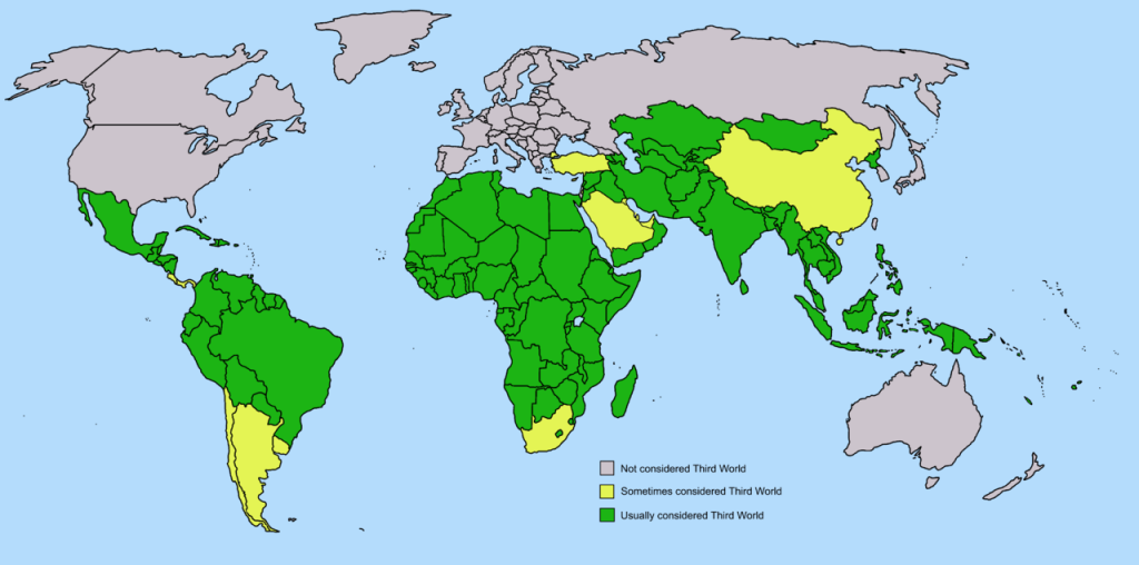 Third World Countries Map
